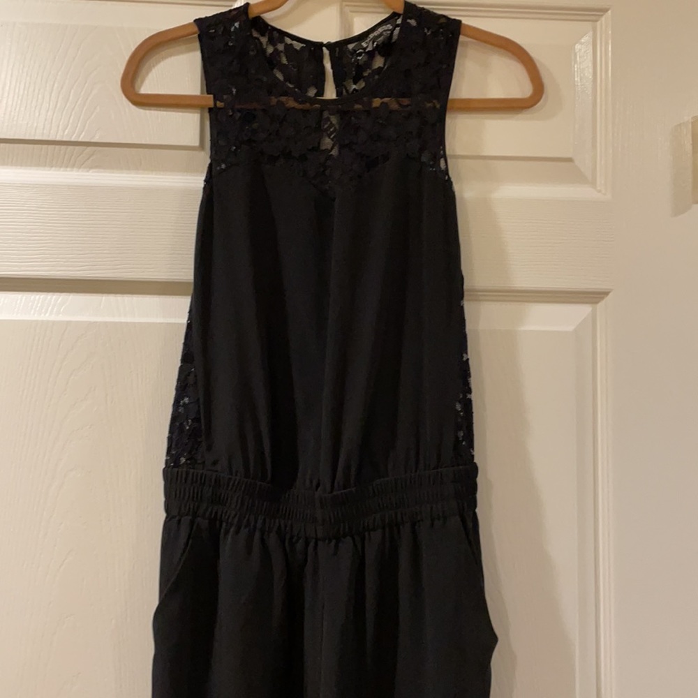 NWT black with lace jumpsuit